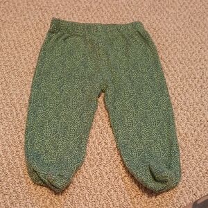 Green Patterned Kids Bottoms